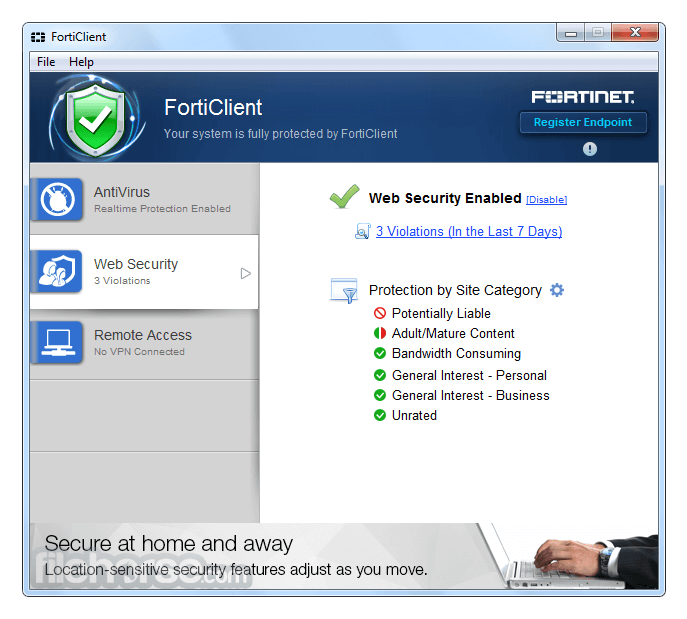 forticlient online installer unable to access image servers
